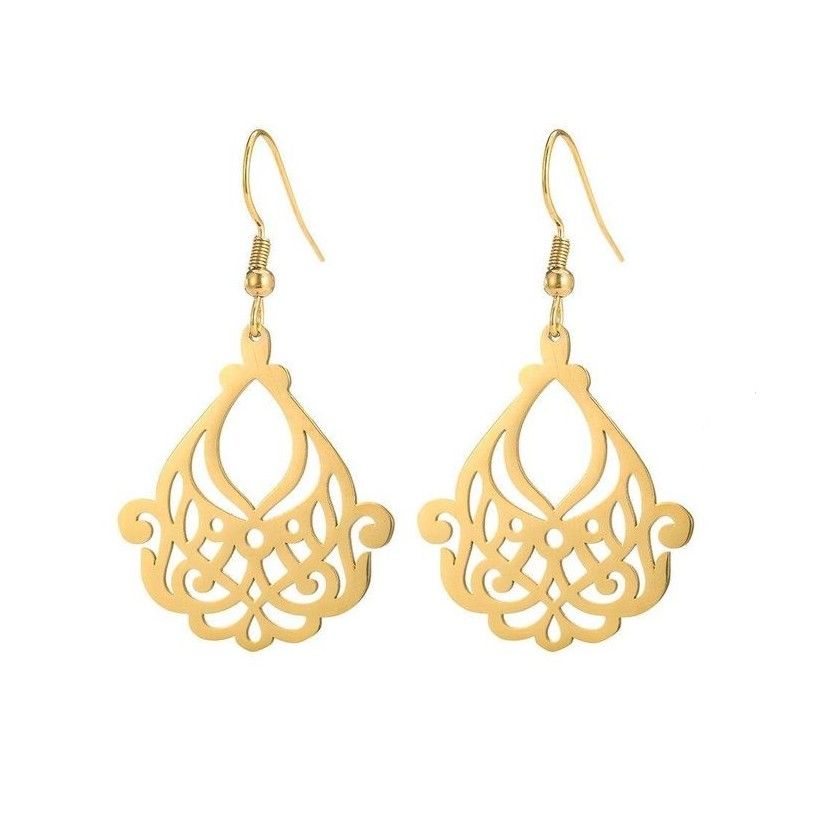 گوشواره طلا 18 عیار زنانه قیراط کد GH3674 - - 2