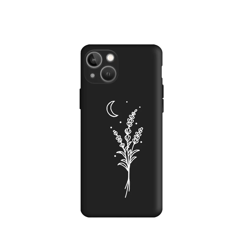 کاور قاب گارد طرح گل و ماه کد s10307 مناسب برای گوشی موبایل اپل iphone 13 mini