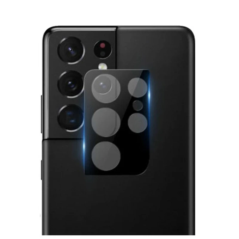 محافظ لنز دوربین شیشه‌ای مدل shield lens 3D  مناسب برای گوشی موبایل سامسونگ Galaxy S21 Ultra