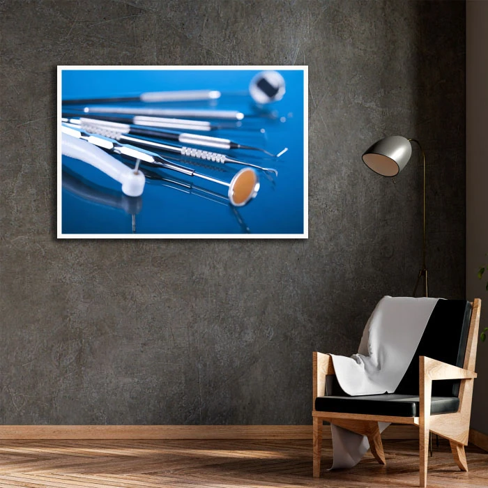 تابلو بکلیت طرح دندانپزشکی مدل W-D2416 فریم سفید