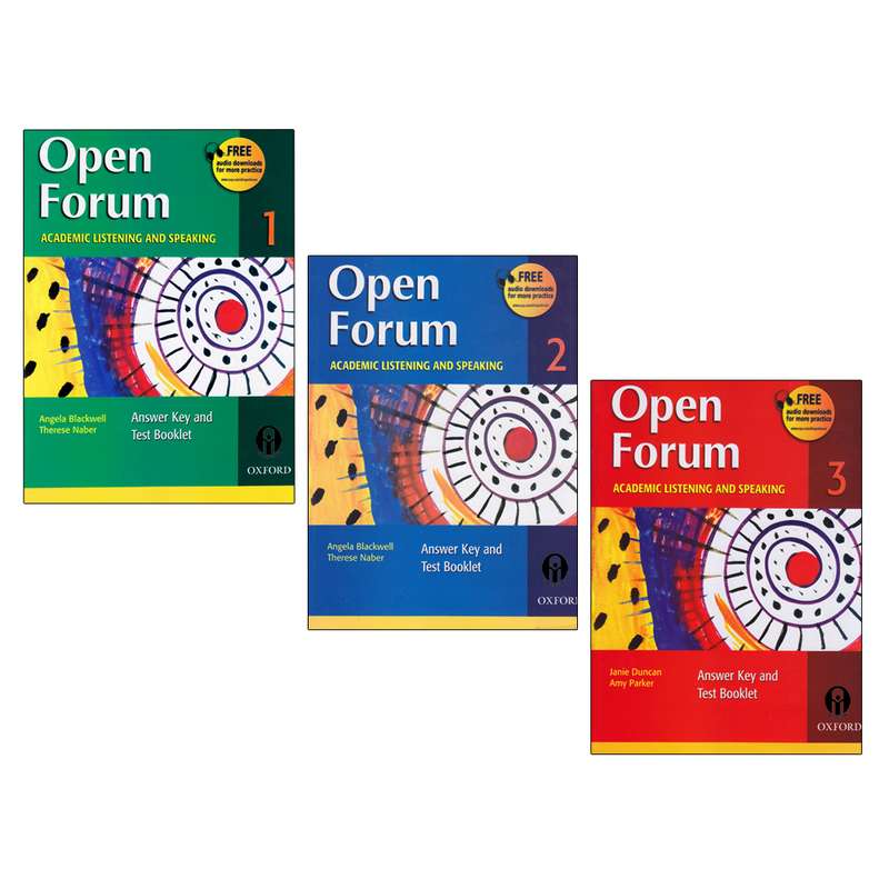 کتاب Open Forum Academic Listening and Speaking اثر جمعی از نویسندگان انتشارات الوندپویان 3 جلدی کتاب Open Forum Academic Listening and Speaking اثر جمعی از نویسندگان انتشارات الوندپویان 3 جلدی