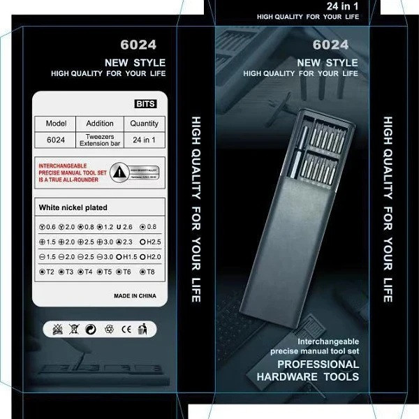 پیچ گوشتی مدل 6024 بسته 25 عددی