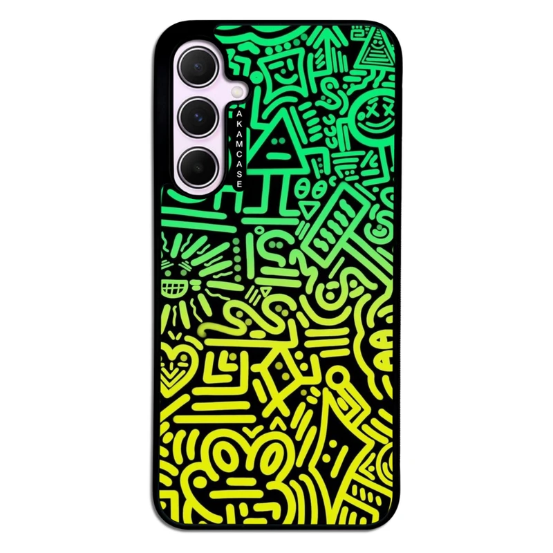 کاور آکام مدل AMC-WSGA35-DOODLE16 مناسب برای گوشی موبایل سامسونگ Galaxy A35