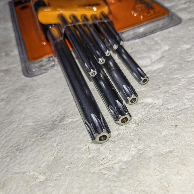 آچار آلن ستاره ای یی شیدا مدل CV - R 5584 مجموعه 9 عددی