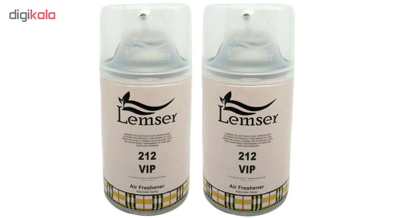 اسپری خوشبوکننده هوا لمسر مدل 212VIP حجم 250 میلی لیتر مجموعه 2 عددی