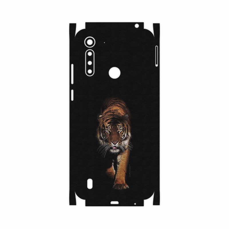 برچسب پوششی ماهوت مدل Wild Tiger-FullSkin مناسب برای گوشی موبایل موتورولا Moto G8 Power Lite