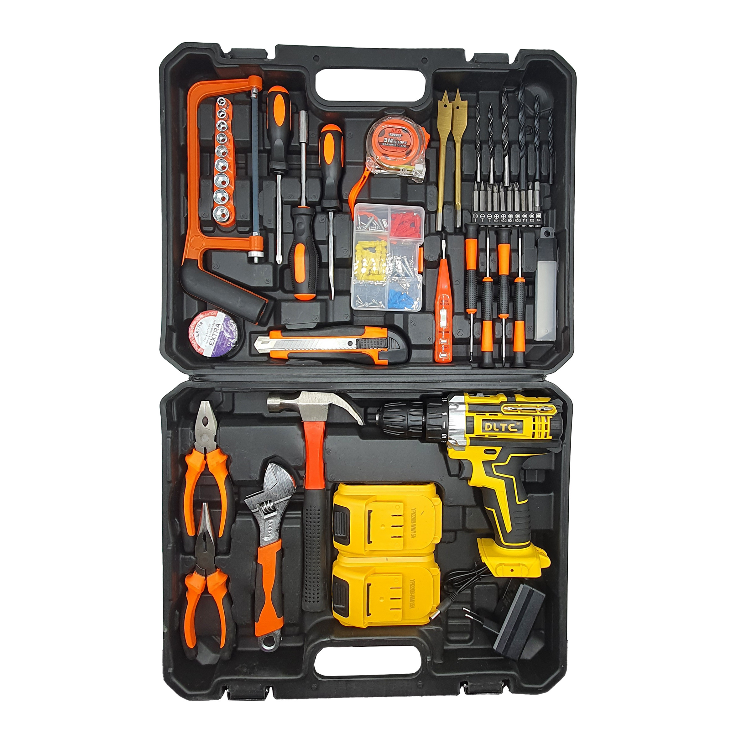 مجموعه 95 عددی دریل پیچ گوشتی شارژی دی ال تی سی کد Li-ion