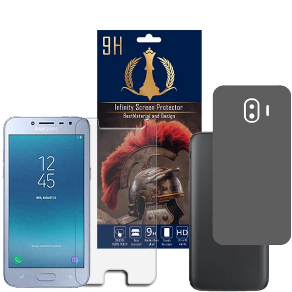 برچسب پوششی اینفینیتی مدل PRO MAX مناسب برای گوشی موبایل سامسونگ Galaxy J2 PRO 2018 به همراه محافظ صفحه نمایش
