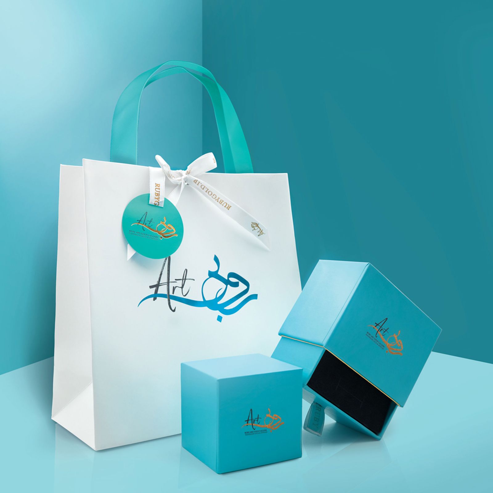 گردنبند طلا 18 عیار زنانه روبی آرت گالری مدل دایره تهی -  - 4