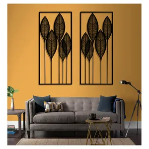 استیکر مدل چوبی طرح برگ بسته دو عددی