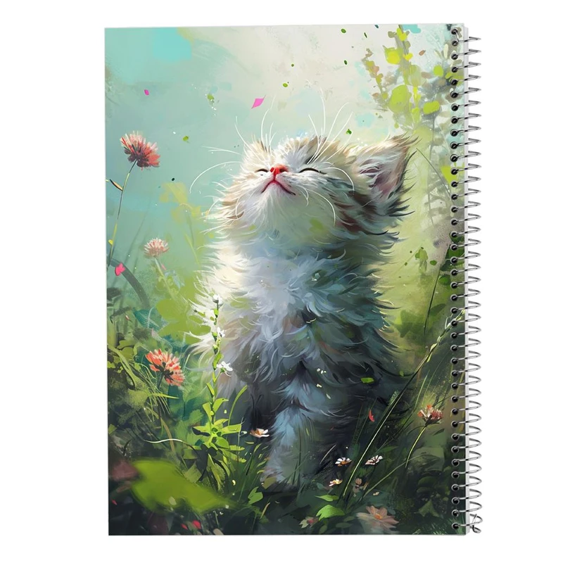 دفتر ژورنال نویسی 50 برگ مدوپد مدل نقطه ای طرح سگ و گربه کد DF17347