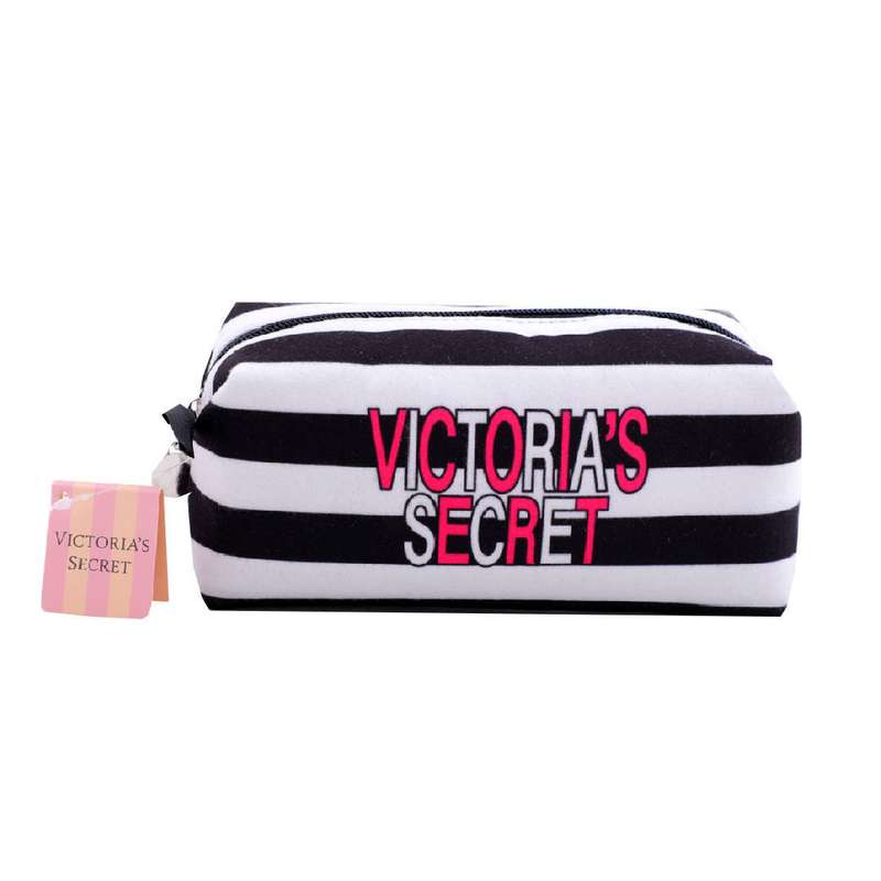 کیف لوازم آرایش زنانه ویکتوریا سکرت مدل پاپیون Blk stripes