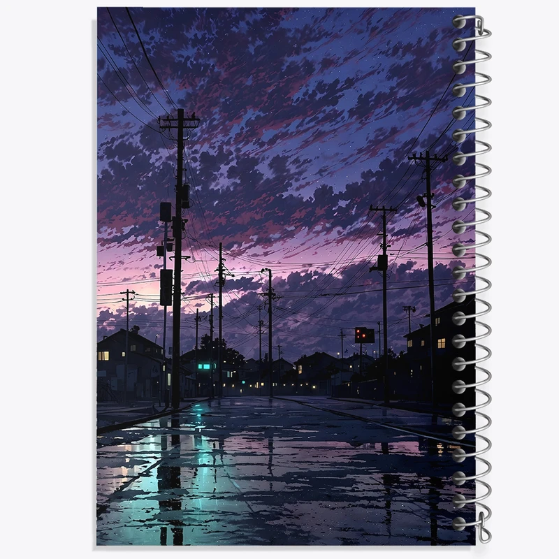 دفتر مشق 50 برگ خندالو طرح غروب کد F5283