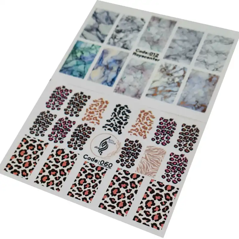 برچسب لنز ناخن رویاسنتر مدل 1260 مجموعه 2 عددی