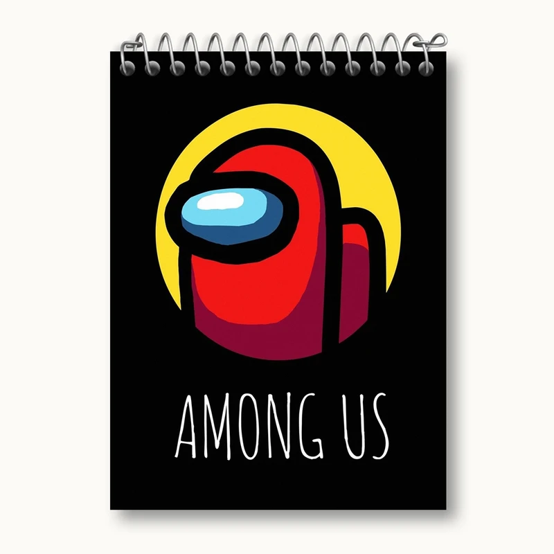 دفتر یادداشت 50 برگ خندالو مدل امانگ آس Among Us کد 10301