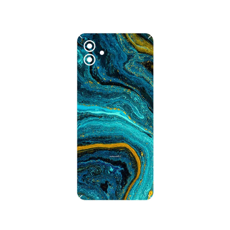 برچسب پوششی ماهوت مدل Turquoise marblewith golden streaks مناسب برای گوشی موبایل سامسونگ Galaxy A04
