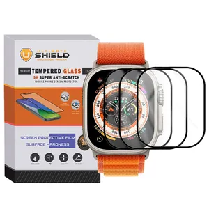 Ultimate Shield SH-FULL-UL Screen protector suitable for Apple Watch Ultra 49mm / Ultra 2 49mm Pack of 3