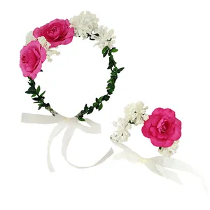 تاج مو دخترانه مدل رز کد 09 به همراه دستبند