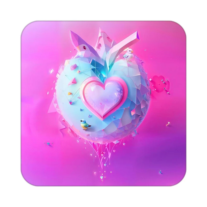 زیر لیوانی کاکتی مدل عاشقانه کد mp11280