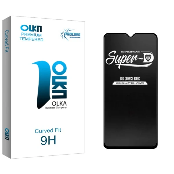 محافظ صفحه نمایش شیشه ای کولینگ مدل  olka Glass Super-D  مناسب برای گوشی موبایل شیائومی Redmi 9 \ 9A \ 9C \ 9T مدل olka مناسب برای گوشی موبایل