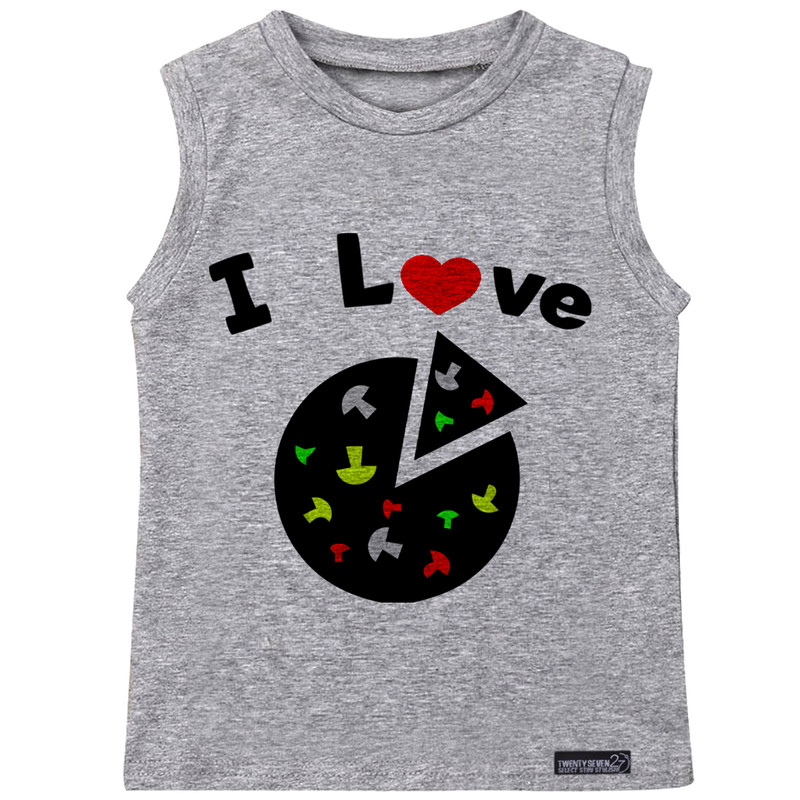 تاپ پسرانه 27 مدل I Love Pizza کد MH254