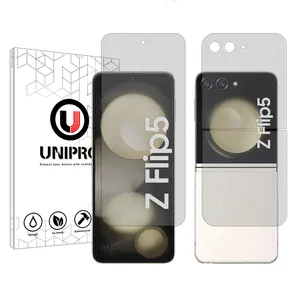 UNIPRO Star 4 model Matte screen protector suitable for Samsung Galaxy Z Flip5 mobile phone along with the back protector