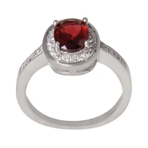 انگشتر نقره زنانه مدل کوارتز کد AWR_857