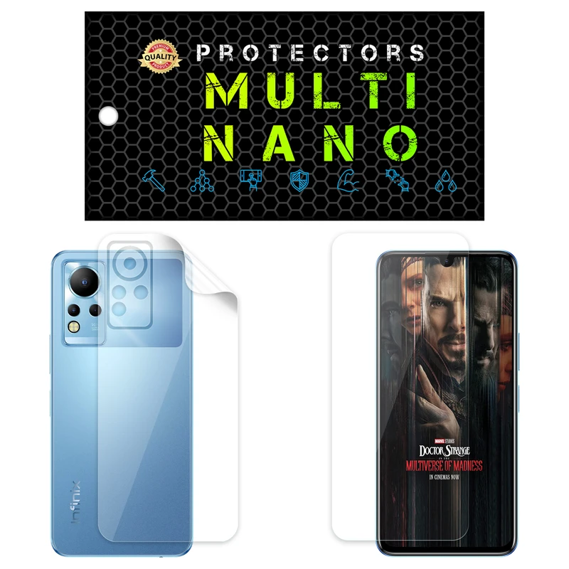  محافظ صفحه نمایش مولتی نانو مدل X-SFT مناسب برای گوشی موبایل انفینیکس Note 12 به همراه محافظ پشت