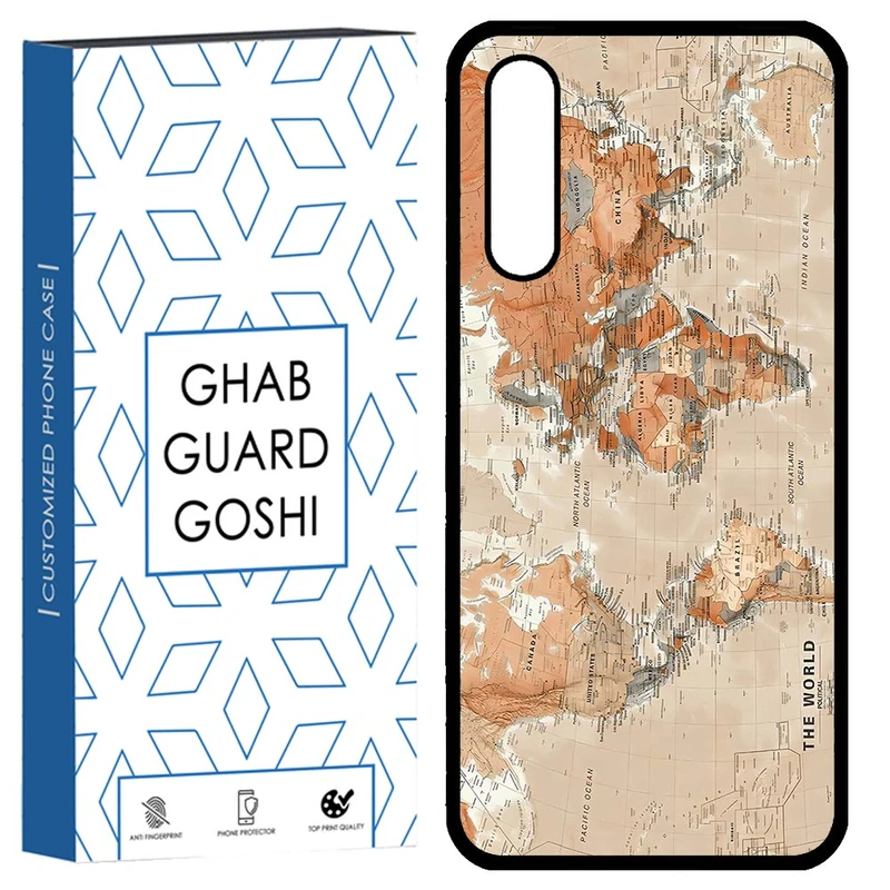 کاور قاب گارد گوشی طرح نقشه کد TPU-081 مناسب برای گوشی موبایل سامسونگ Galaxy A02