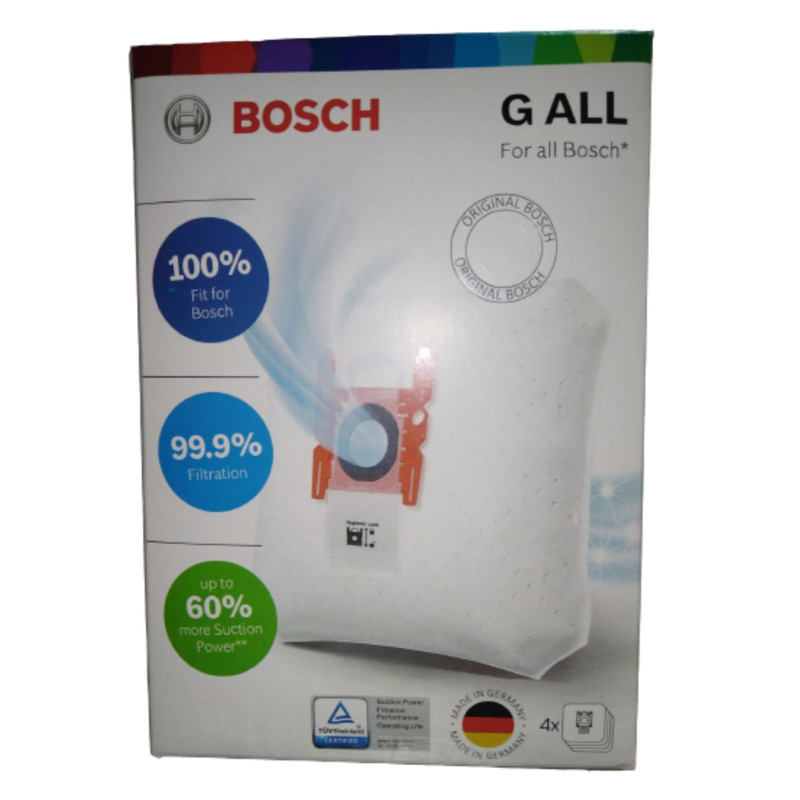 پاکت جاروبرقی مدل GALL مناسب برای جارو برقی های بوش و زیمنس بسته 4 عددی به همراه فیلتر موتور جارو برقی