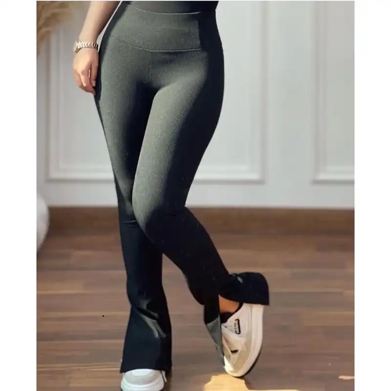 شلوار زنانه مدل کبریتی دمپا چاکدار