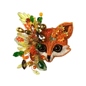 گل سینه زنانه مدل روباه 