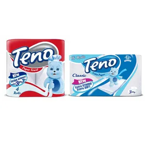 دستمال حوله ای و دستمال توالت تنو مدل T16-H4مجموعه ی 2عددی