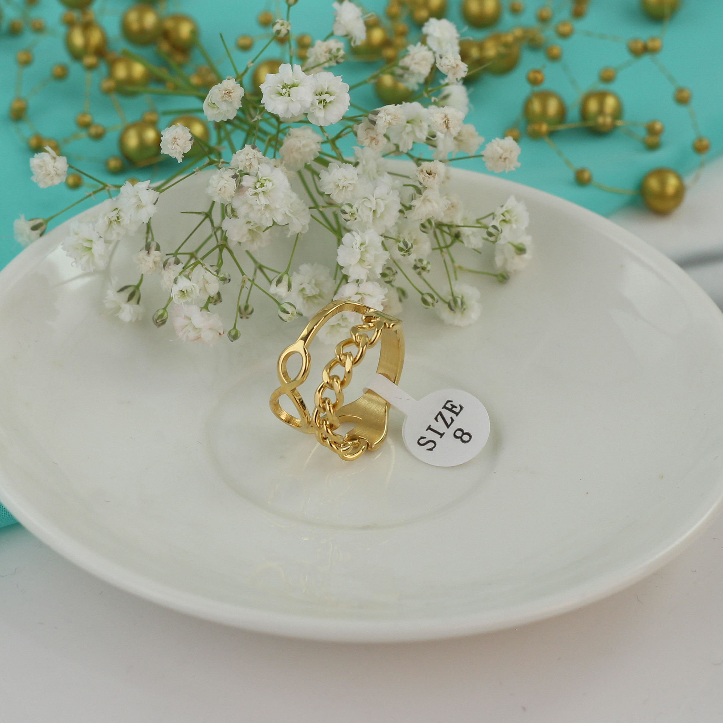 انگشتر زنانه مدل بینهایت کد L86