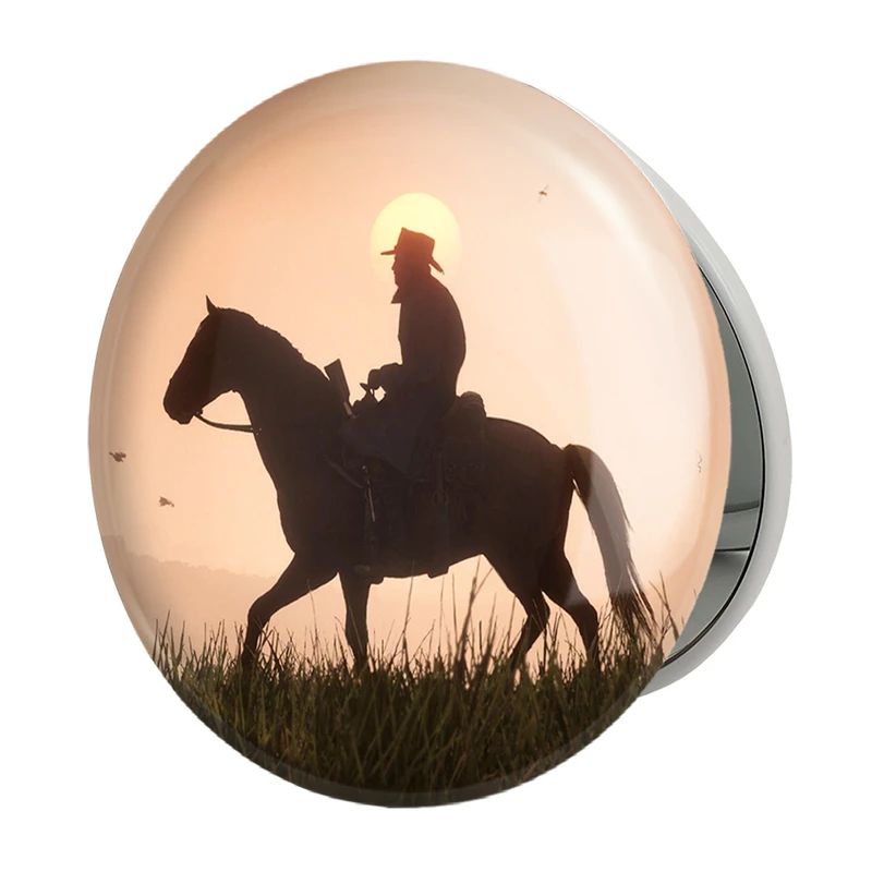 آینه جیبی خندالو طرح بازی رد دد Red Dead مدل تاشو کد 30134