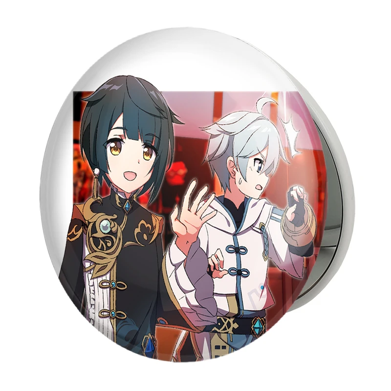 آینه جیبی خندالو طرح بازی گنشین ایمپکت Genshin Impact مدل تاشو کد 24623 