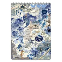 دفتر شطرنجی 100 برگ کارنیکا طرح وینتج اسکرپ بوک Vintage Scrapbook کد 60435