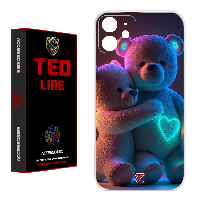 کاور تد لاین طرح خرس عاشق کد 1112 مناسب برای گوشی موبایل اپل Iphone 12