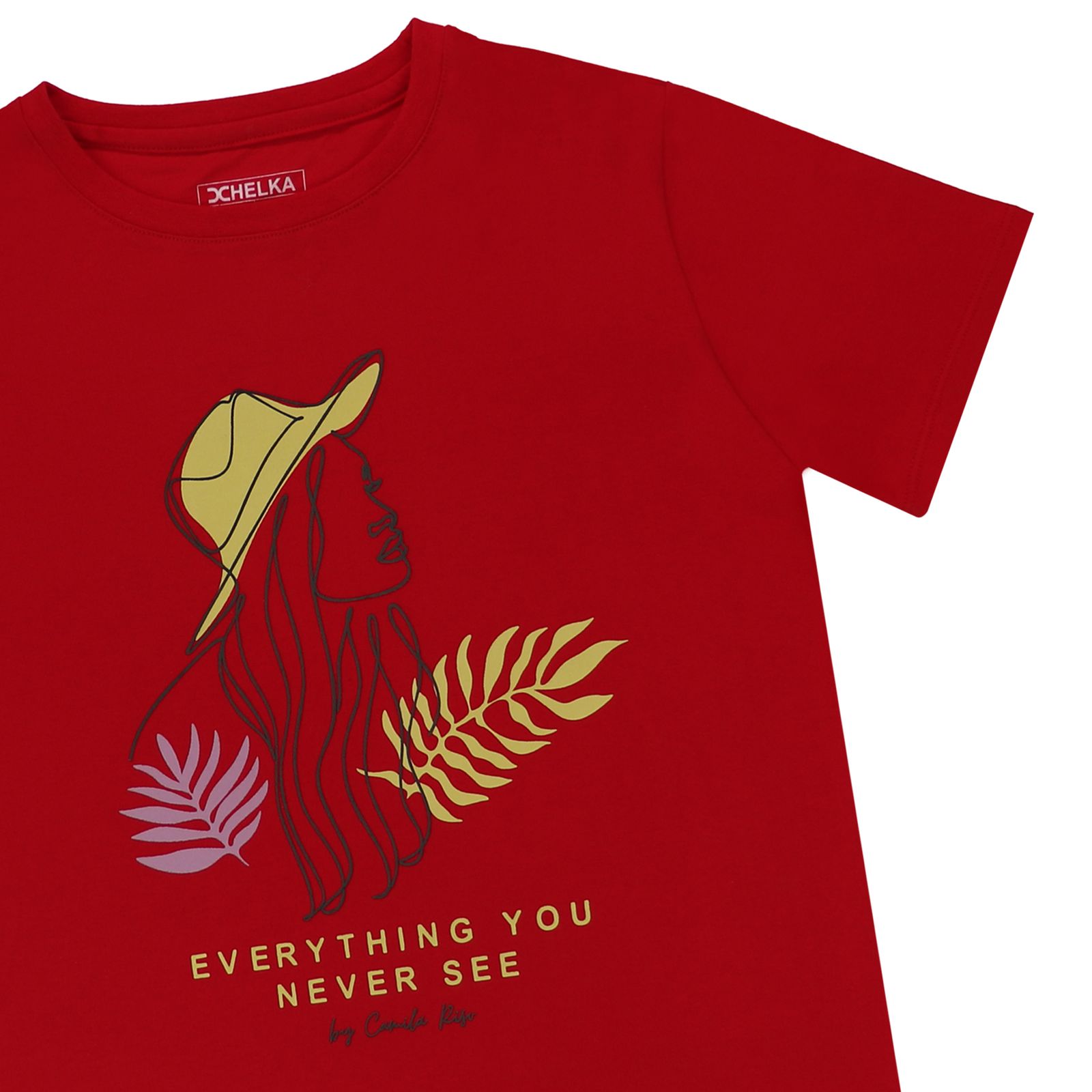 تی شرت آستین کوتاه زنانه هلکاپاژ مدل دختر جذاب -  - 2