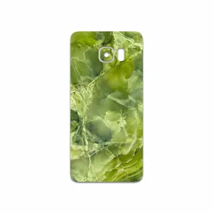 MAHOOT Green Crystal Marble Cover Sticker for Samsung Galaxy S6 Edge
