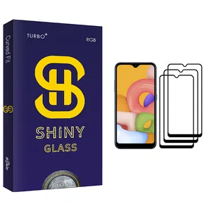 Atouchbo Shiny Glass Screen Protector For Samsung Galaxy A01 Pack Of 3