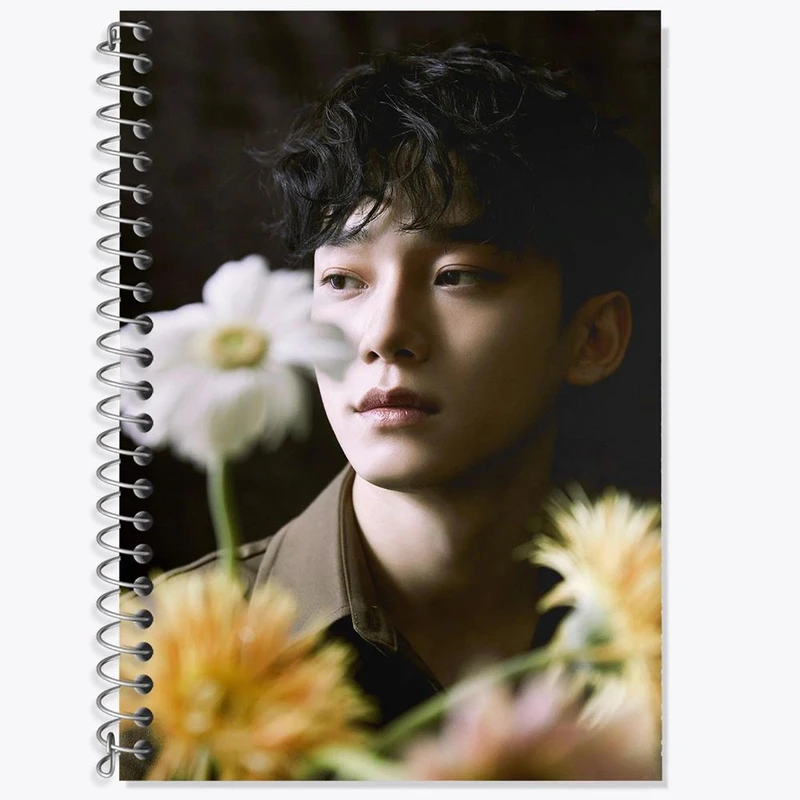 دفتر زبان 50 برگ خندالو مدل دو خط طرح چن گروه اکسو EXO کد 16787