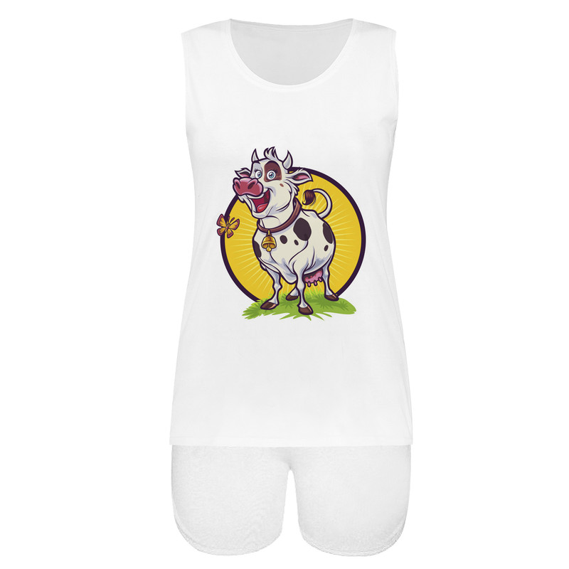 ست تاپ و شلوارک زنانه مدل KHSH 0004-0420