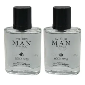 عطر جیبی مردانه وودی سنس مدل Man In Black حجم 30 میلی لیتر بسته 2 عددی