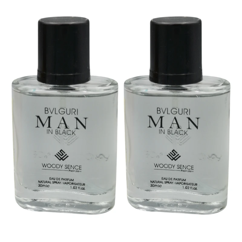 عطر جیبی مردانه وودی سنس مدل Man In Black حجم 30 میلی لیتر بسته 2 عددی
