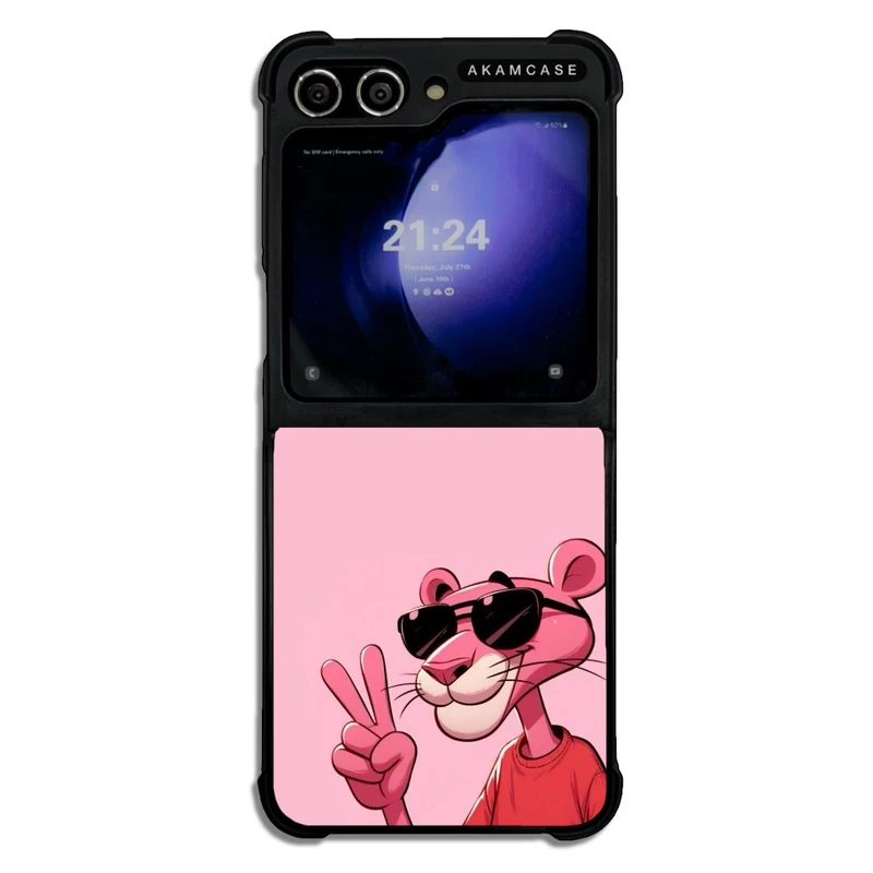 کاور آکام مدل AMC-WSGZFLIP5-PINK PANTHER9 مناسب برای گوشی موبایل سامسونگ Galaxy Z Flip 5