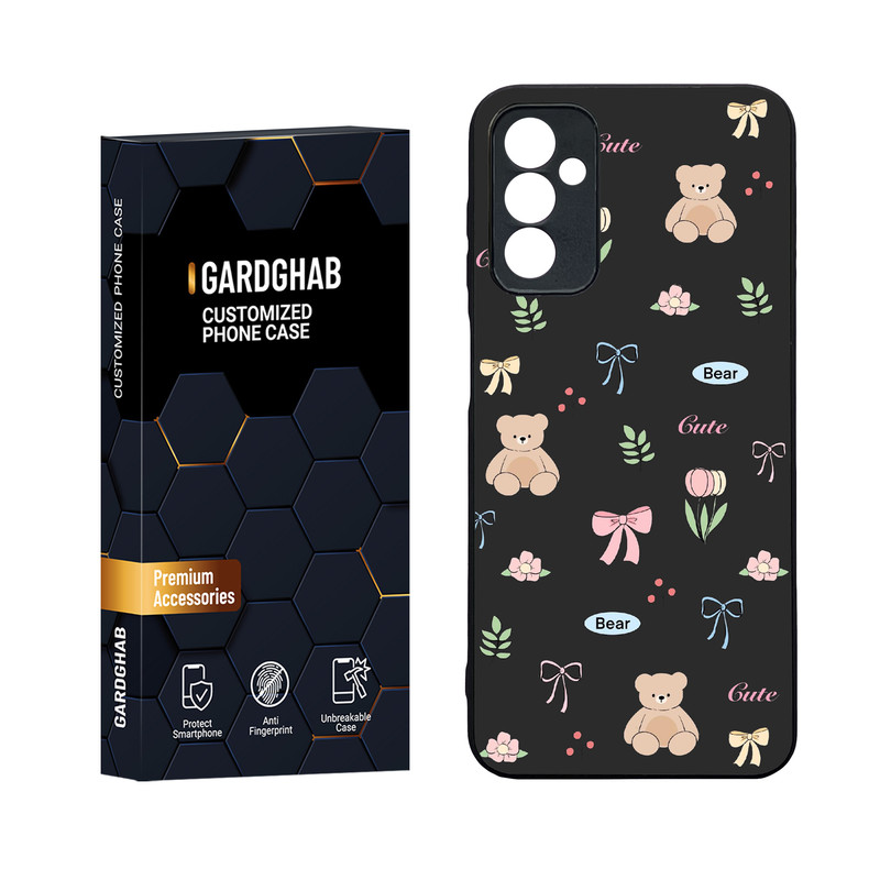 کاور گارد قاب مدل دورژله ای پشت گلس فانتزی مناسب برای گوشی موبایل سامسونگ Galaxy M13 4G