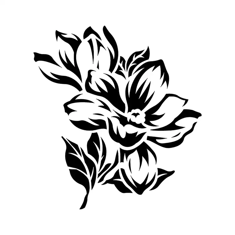 شابلون باتیس آرت طرح گل کد 50-424