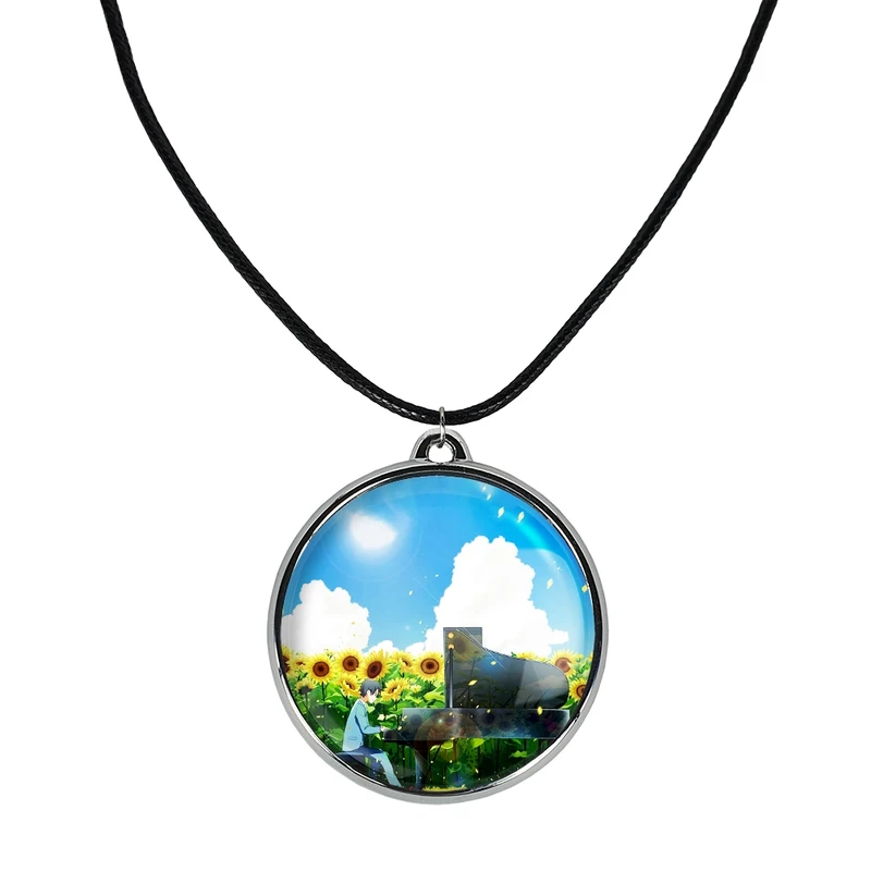 گردنبند خندالو مدل آریما و کائوری انیمه دروغ تو در آوریل کد 3246932470