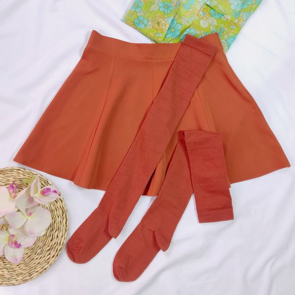 دامن زنانه ال سون مدل چین دار کد PH793 به همراه جوراب -  - 6